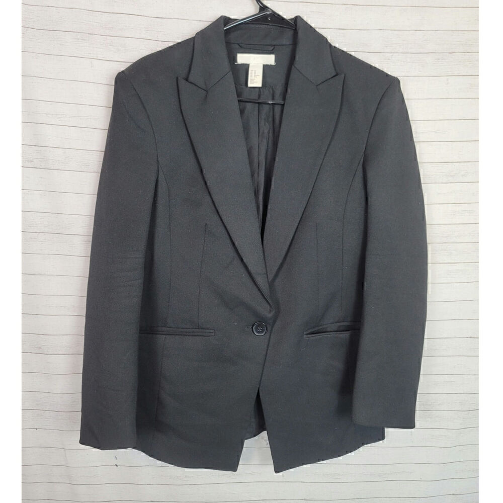 H&M OVERSIZE BLACK BLAZER, SZ XS